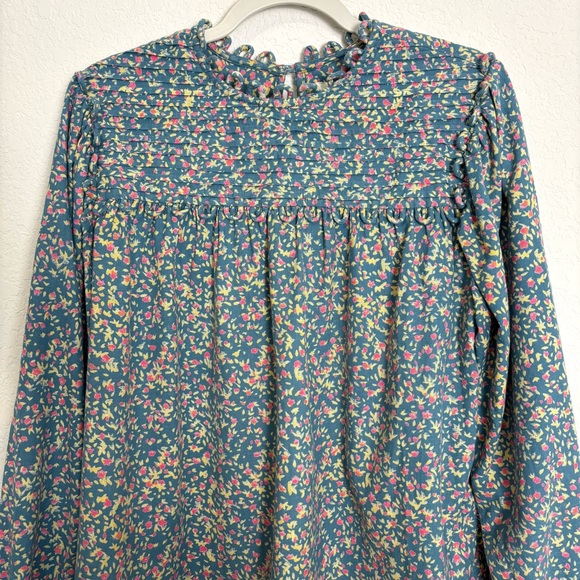 Mirth Juniper Floral Long Sleeve Cotton Blouse Women’s Large Cottagecore Girly - Picture 2 of 10